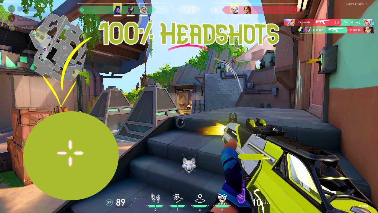 This crosshair will give you 100% Headshot accuracy