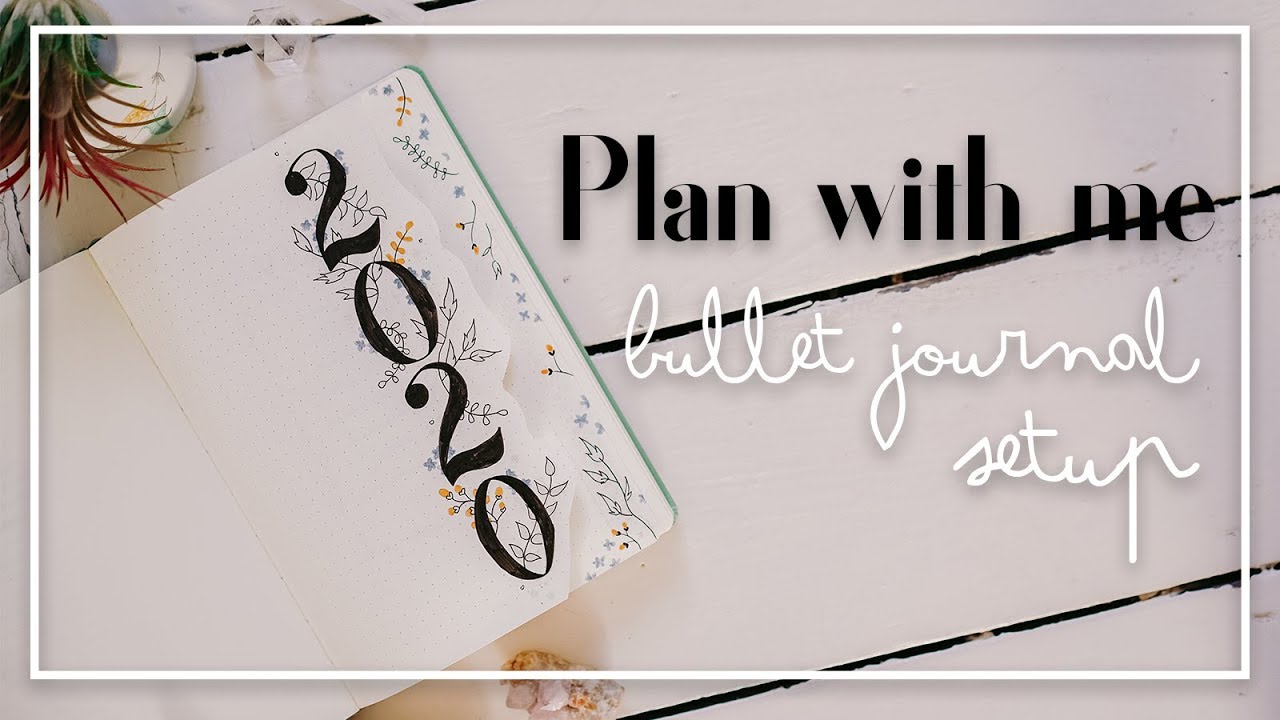 BULLET JOURNAL SETUP 2020 | Plan with me | Dutch door & Year in pixels