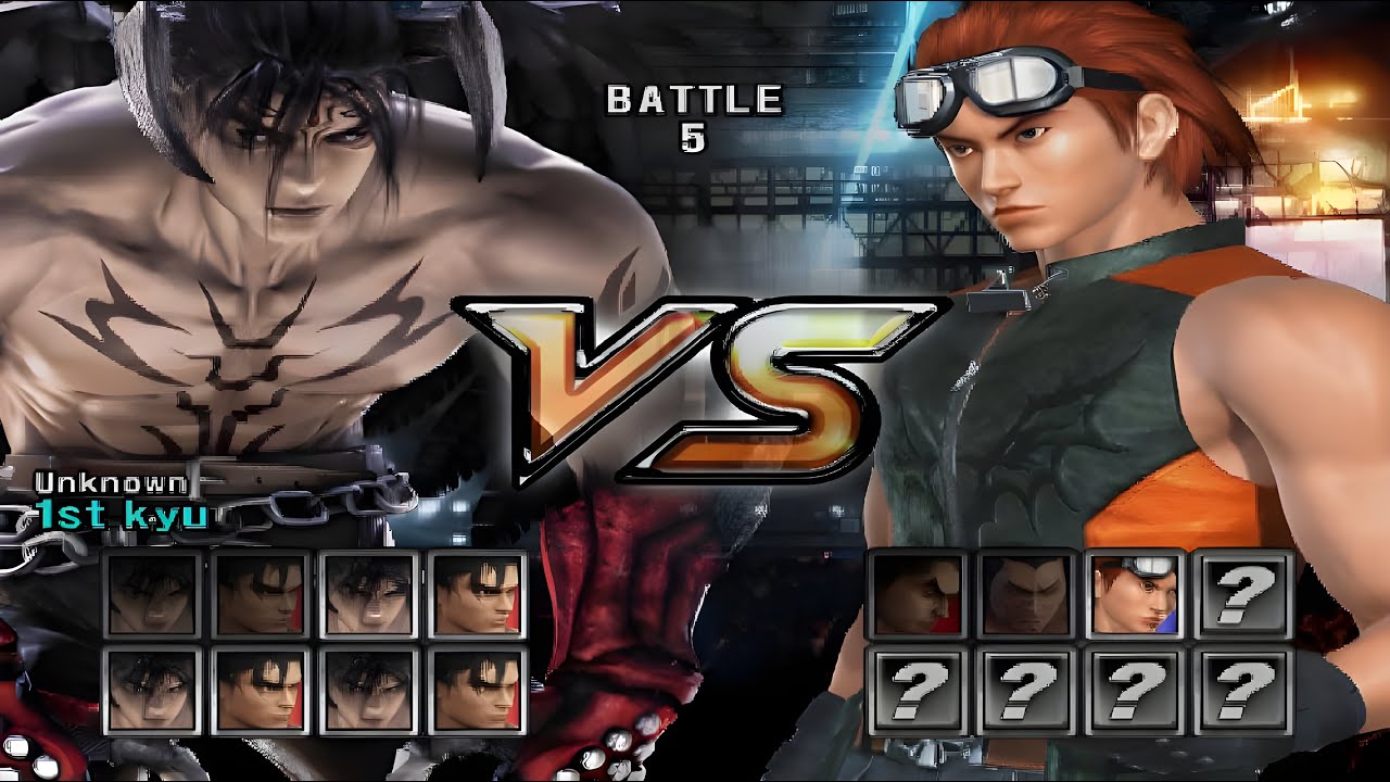 what happen when you play Tekken 5 Team Battle Only Devil Jin and Jin Kazama