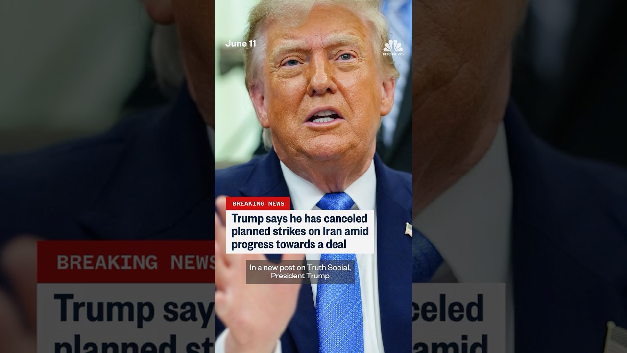 Trump cancels planned strikes on Iran