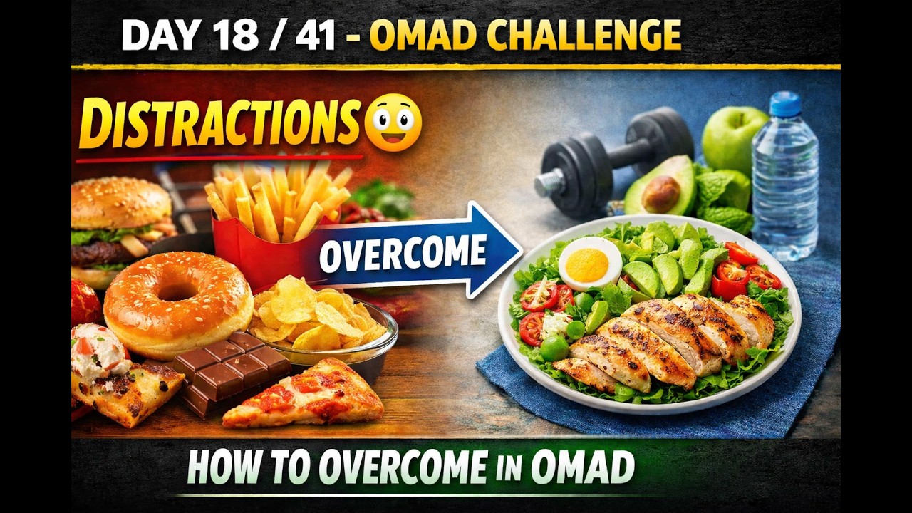 Day 18 of 4| Distractions /How to Overcome hem #OMAD #WeightLoss #Discipline #Fastingin telugu#diet