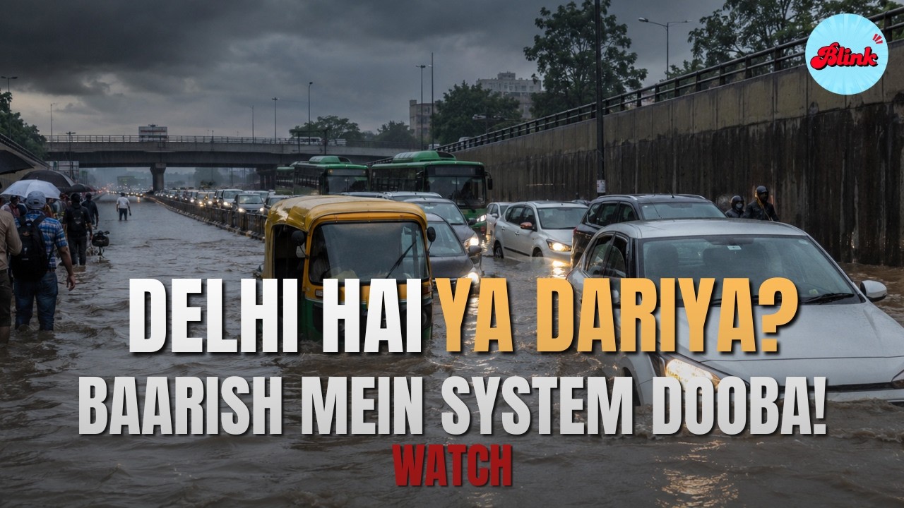 Delhi Rains Expose Drainage Crisis: Roads Flooded, Traffic Paralysed