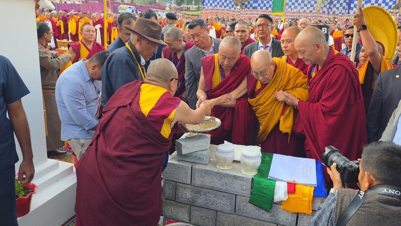 Reconstruction of Chowkhang Vihara Leh begins with blessings from H.H. the 14th Dalai Lama