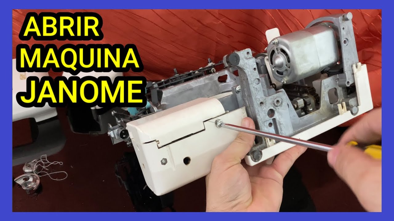 Como DESARMAR una maquina de coser JANOME l mecanica confeccion