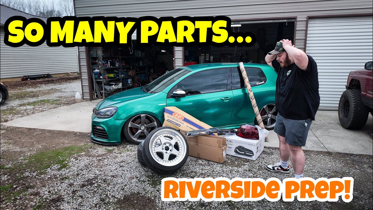 В моей MK6 GTI столько новых запчастей!! | Riverside 11 Prep!