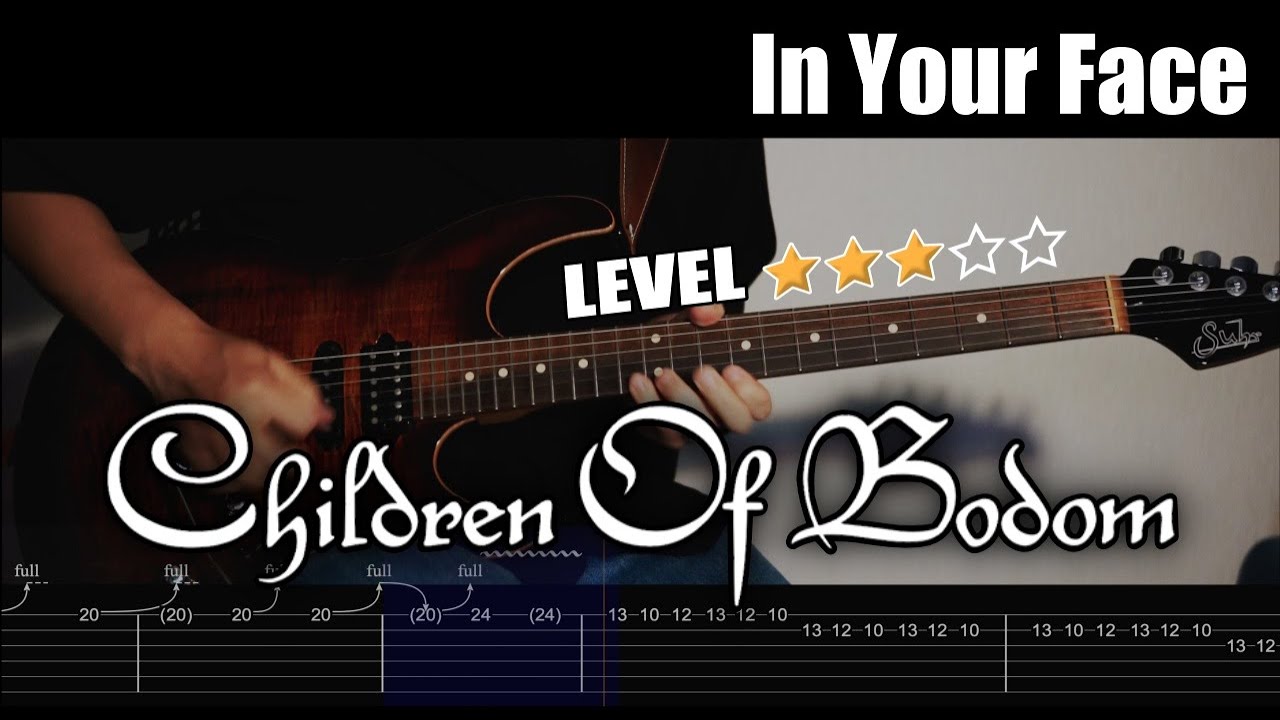 Children Of Bodom - In Your Face | Guitar Cover by YutoGt | w/TAB | 4K