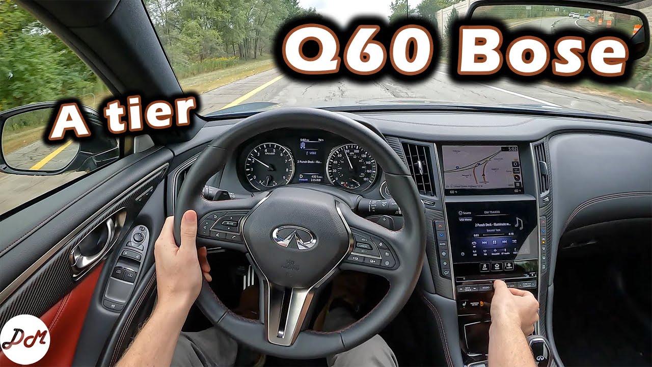 Infiniti Q60 2022 года — обзор аудиосистемы Bose Performance Series с 13 динамиками