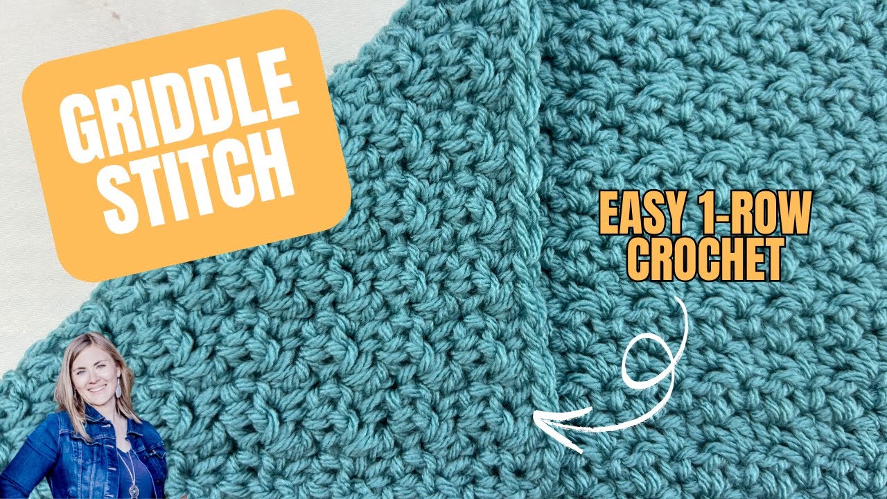 This Easy Crochet Stitch Looks Complicated&hellip; But It&rsquo;s Not! | Griddle Stitch Tutorial 🔥🧶