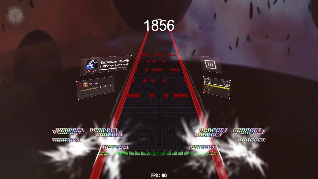 Extraterrestrial Strike / Tier 15 / DanceRail3 譜面確認