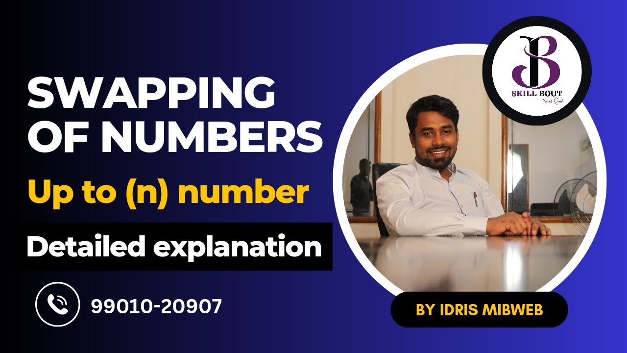 Swapping of  numbers : 2,3,4 so on up to nth Numbers  | by idris Mibweb