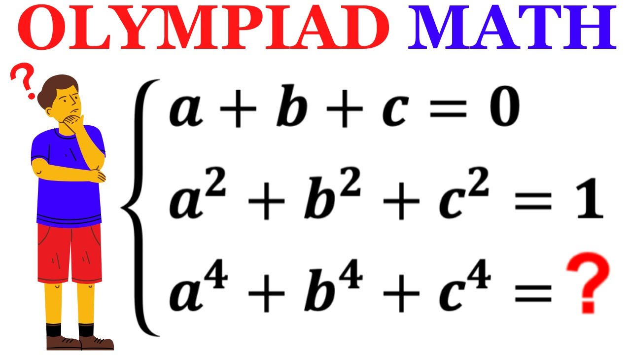 Can you solve the system of equations for a^4+b^4+c^4? | (Math Olympiad Training) | #math #maths