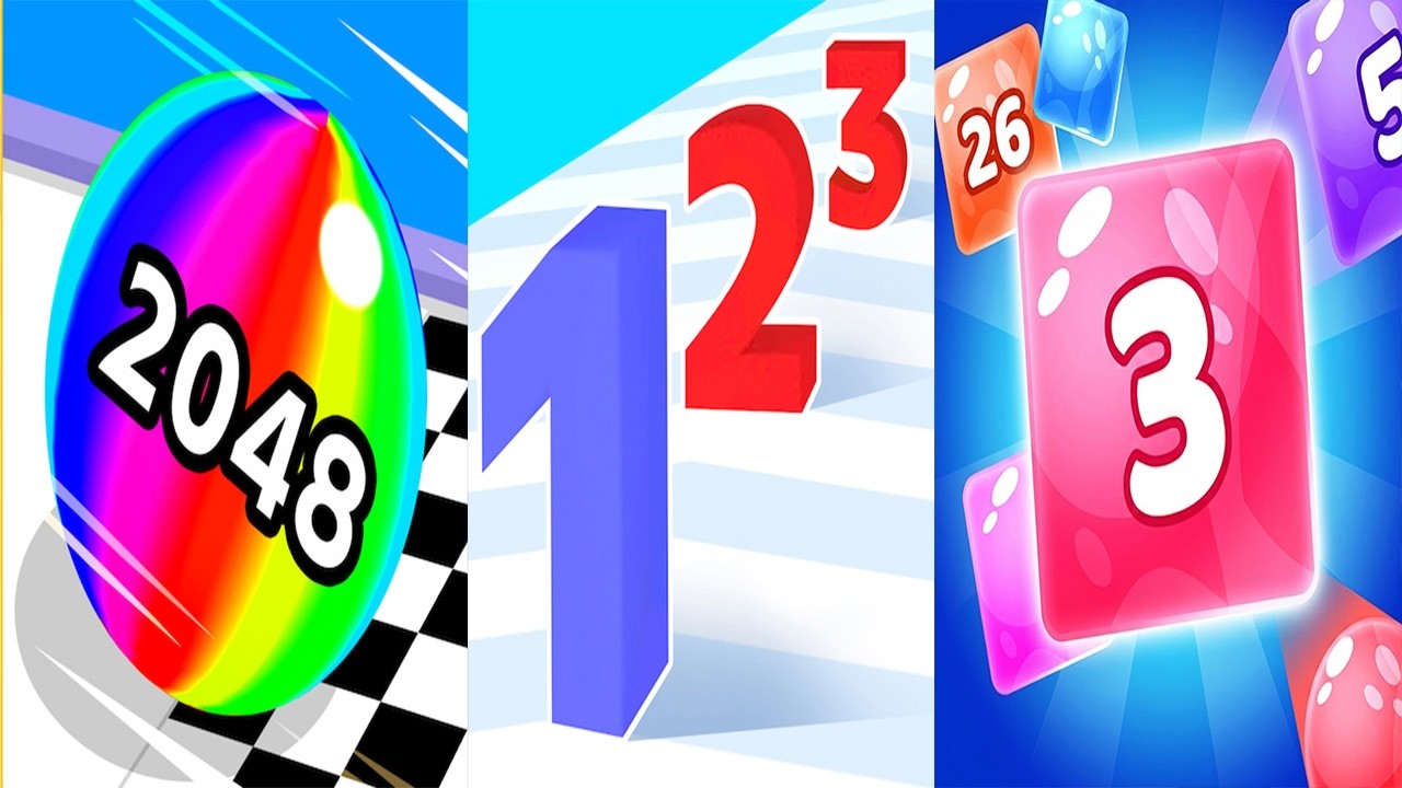 Ball Run 2048 VS Number Master VS Marble Run 3D - All Levels Gameplay Android iOS Ep 1