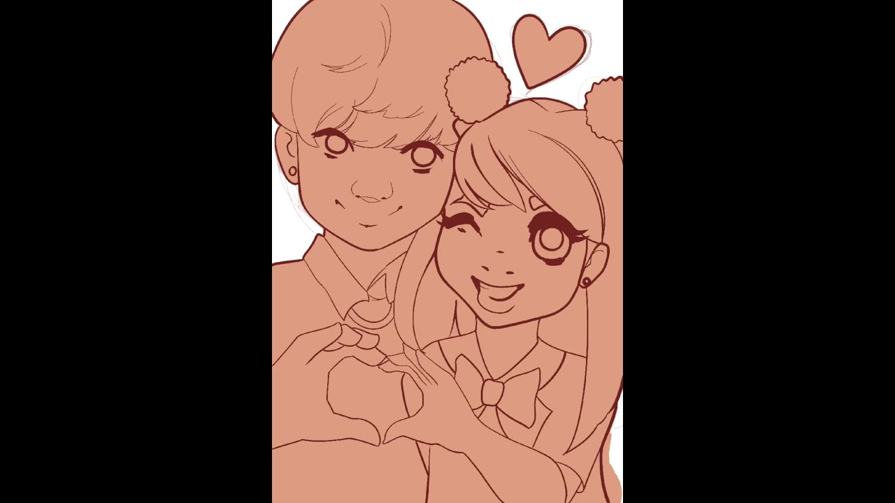 Drawing Myself with Tae Young from 4 Town~ #turningred #turningred4town #taeyoung #digitalart