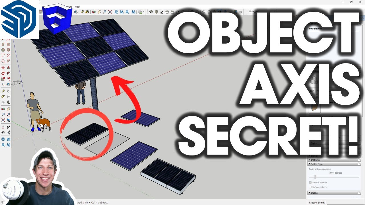 SECRET AXIS TIP - Easy Object Swaps in SketchUp!