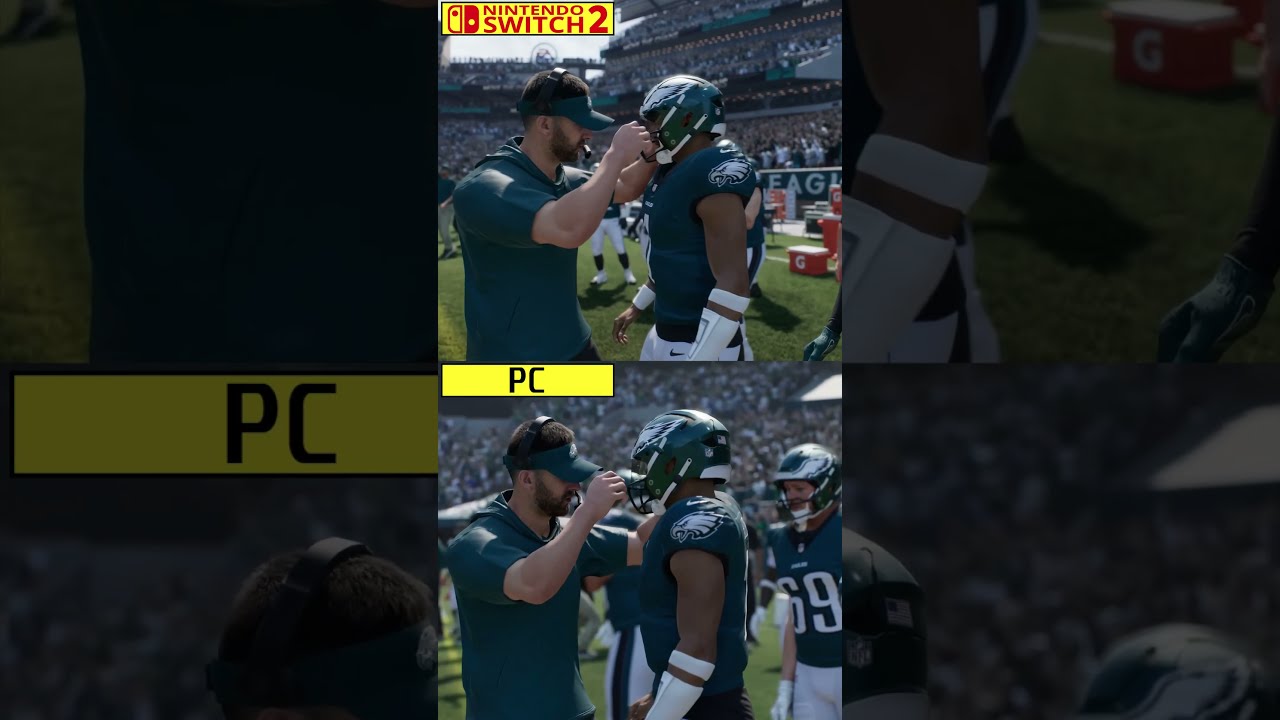 Madden NFL 26 Switch 2 vs PC Early Graphics Comparison
