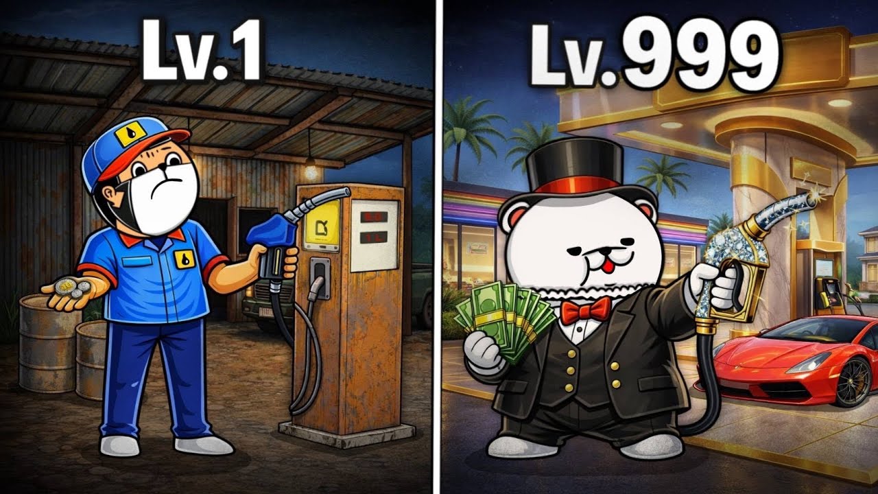 กลายเป็นเศรษฐีเด็กปั๊ม ⛽️ Roblox