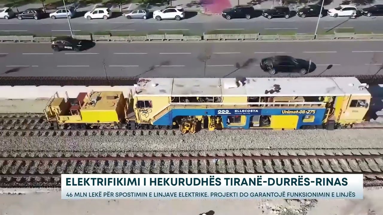 Elektrifikimi i hekurudhës Tiranë-Durrës-Rinas - 46 mln lekë për spostimin e linjave elektrike.
