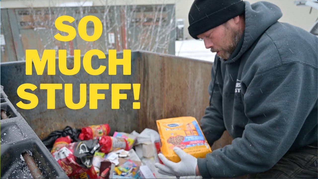 It's a winter weather advisory so let's go picKing!! Dumpster diving snow day!