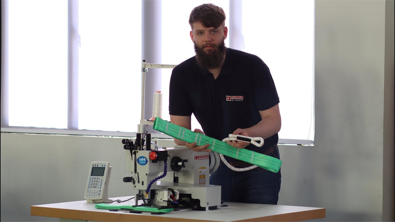 Heavy Duty Automatic Bar Tacking Sewing Machine for UK Rope Manufacturer