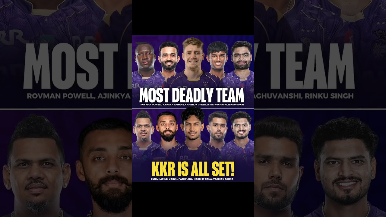 This KKR squad looks balanced, confident, and ready. No noise. Just depth and intent. #kkr #rinku