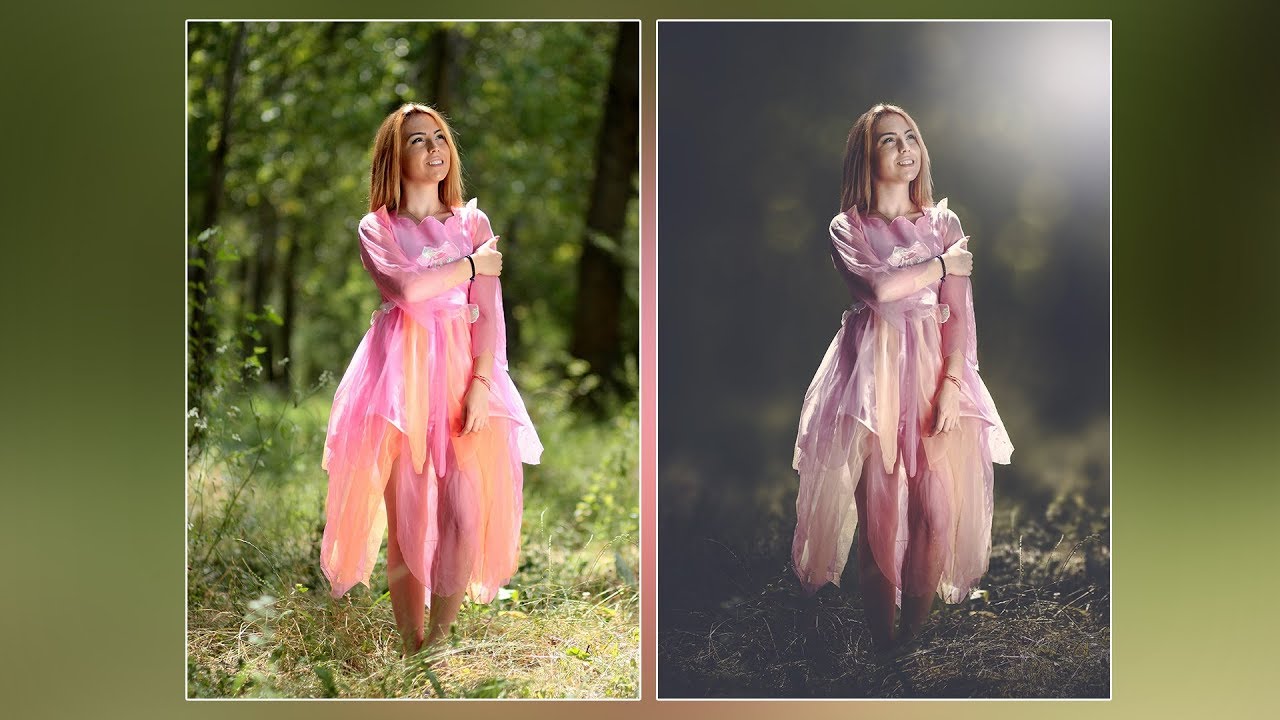 Photoshop CC Tutorial : Outdoor Portrait Editing - Dreamy Look and Blur Background