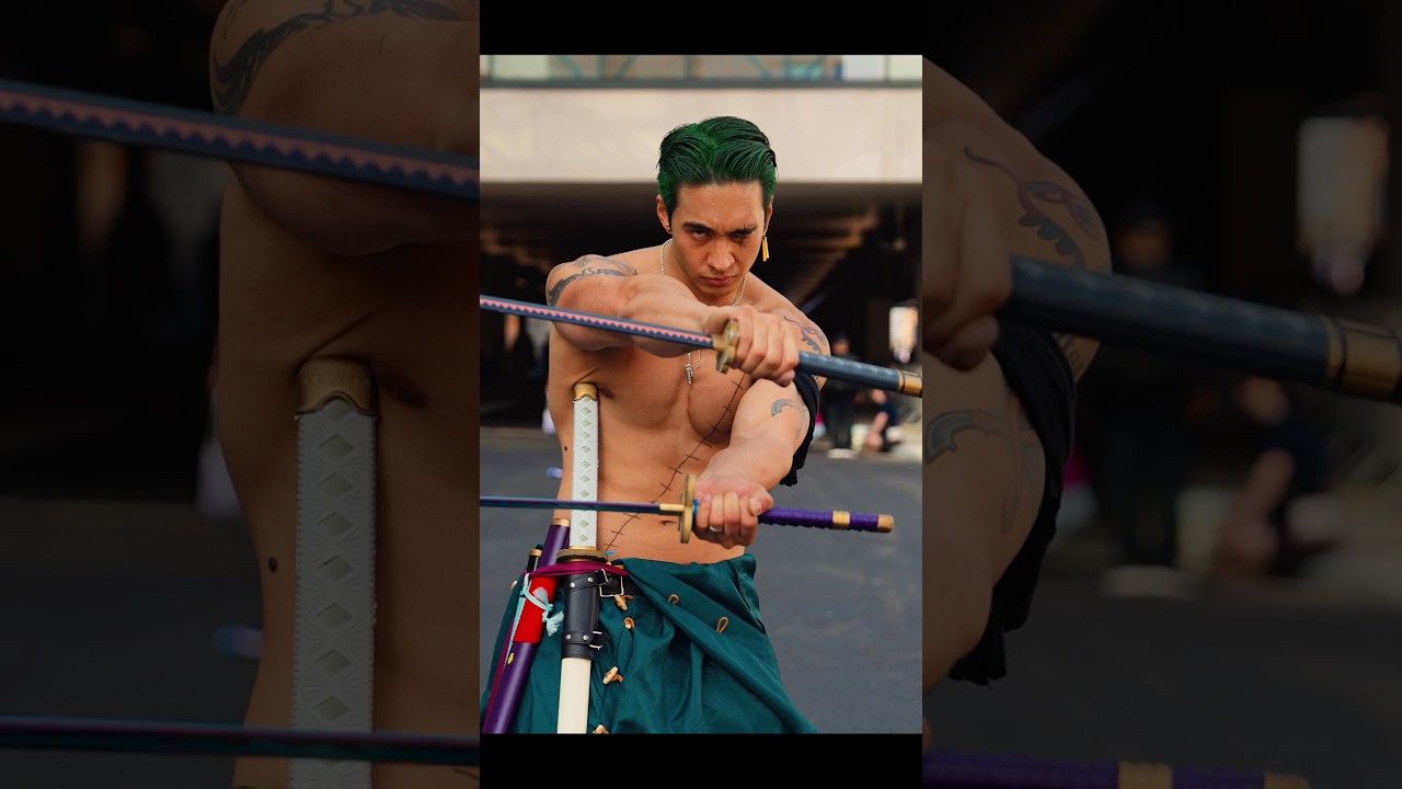 EPIC Zoro Cosplay @brolicpump from Anime NYC 2024 #cosplay #onepiece #zoro