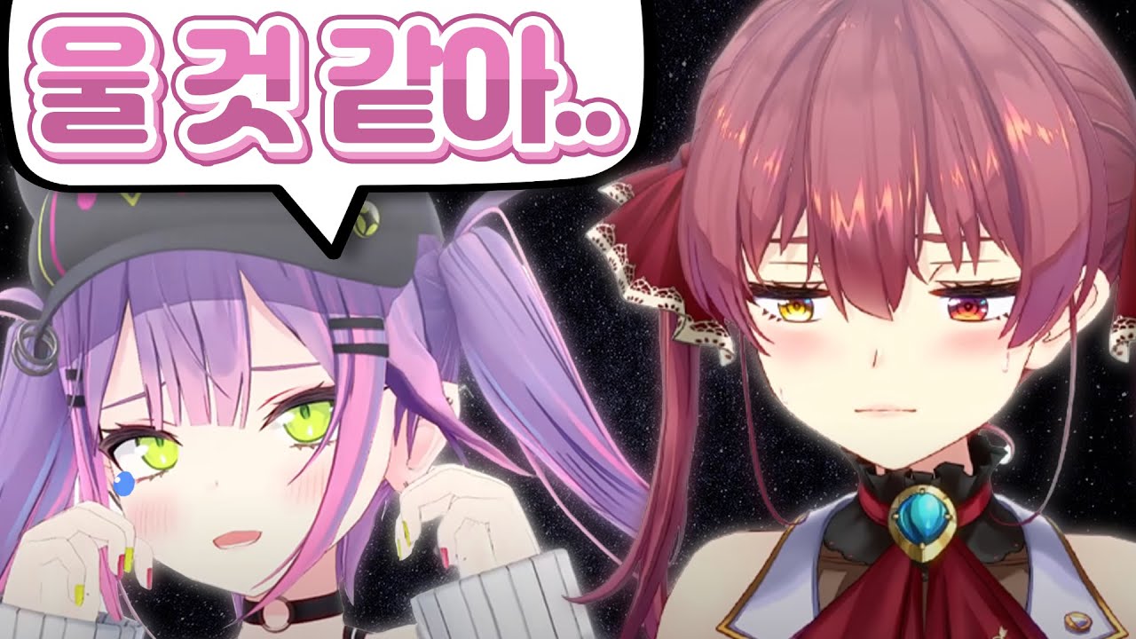 웃다가도 슬퍼지는 두 사람의 과거 이야기 [ 홀로라이브 호쇼 마린 , 토코야미 토와 ]