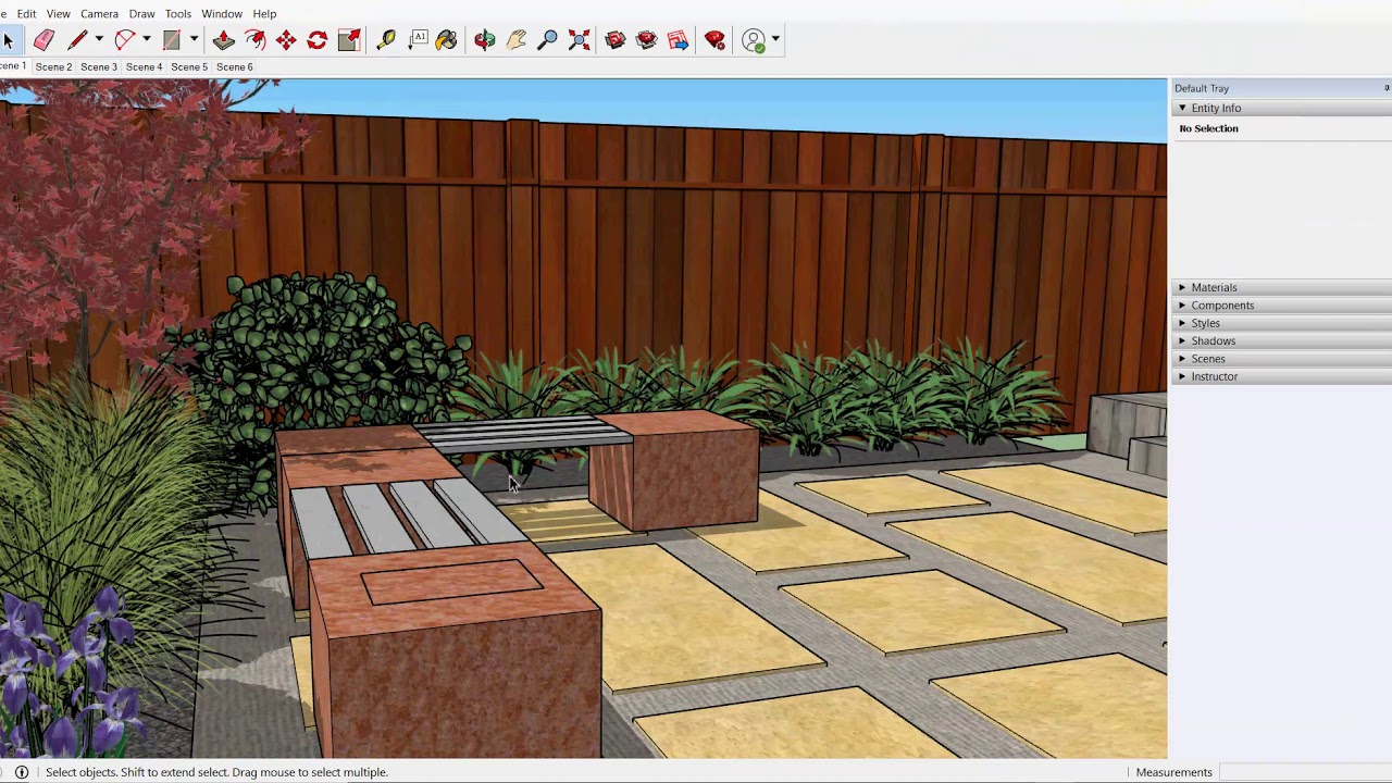 How to find the layers palette in SketchUp 2020