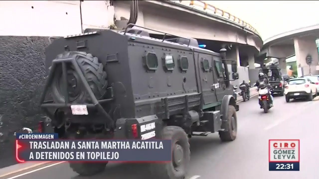Así trasladaron al penal de Santa Martha Acatitla a detenidos en Topilejo | Ciro Gómez Leyva