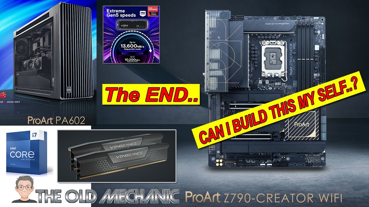💻🔧🚀 The Old Mechanic Build: ASUS ProArt Z790-CREATOR Masterpiece THE FINAL 💻🔧🚀