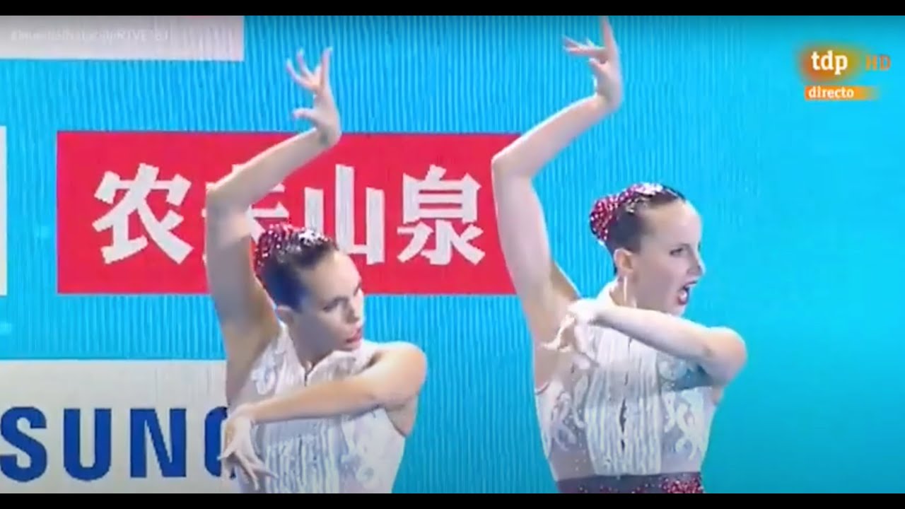 MALAGUEÑA, ONA CARBONELL Y PAULA RAMIREZ, NATACIÓN SINCRONIZADA