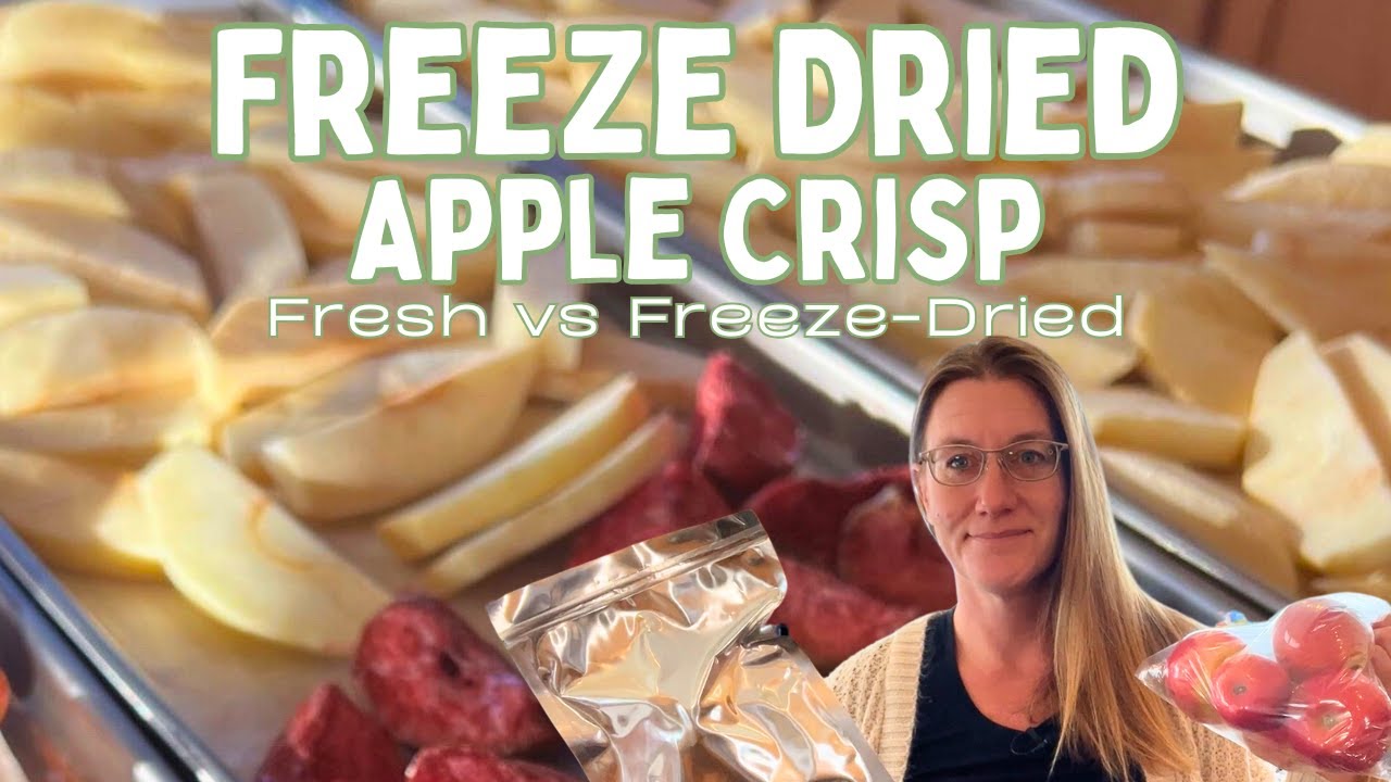 Freeze-Dried Apples VS. Fresh - Apple Crisp Recipe & Taste Test