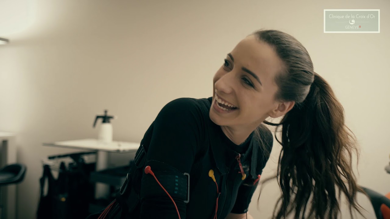 Une séance de Miha Bodytec avec Marion Kaelin - Clinique de la Croix d'Or