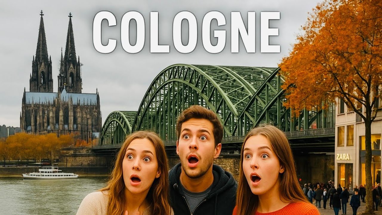 Cologne(K&ouml;ln) Germany Part-1 4K- 60fps Walking tour's video through heart of the historic city 🌆 