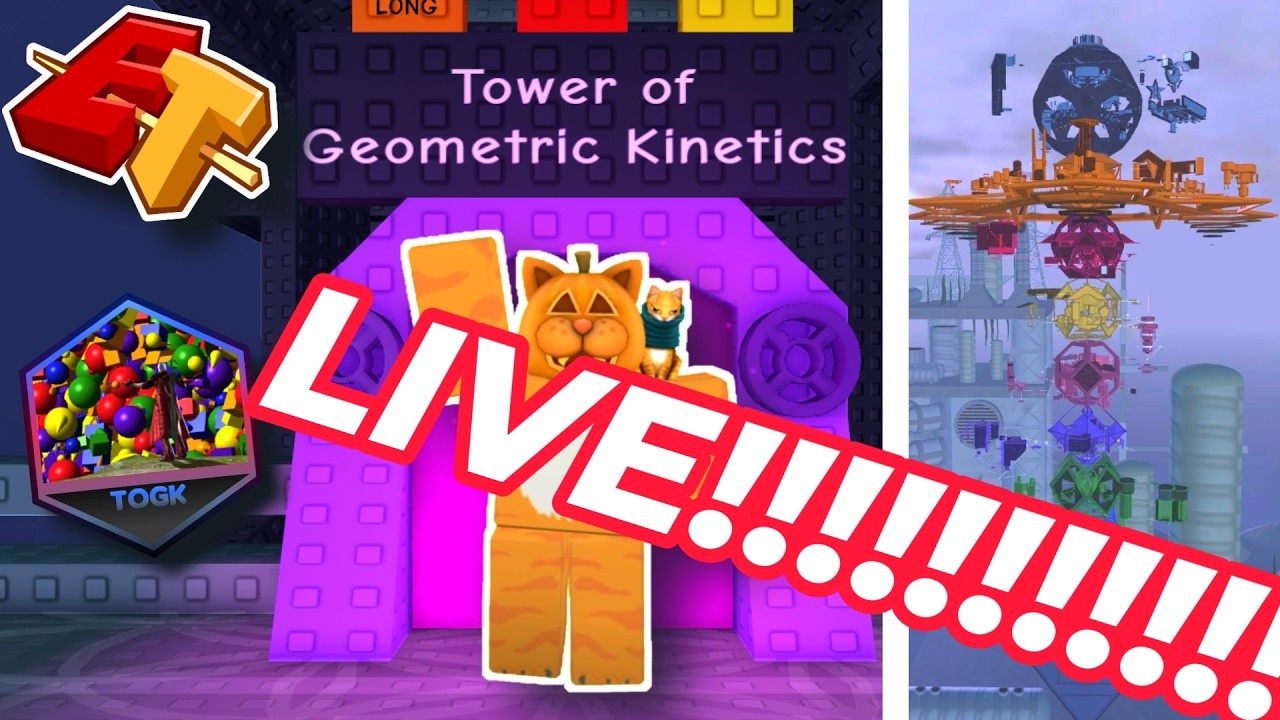 🔴ROBLOX LIVE🔴TOWER OF GEOMETRIC KINETICS | EToH - Steelspire Horizon (Part 7)