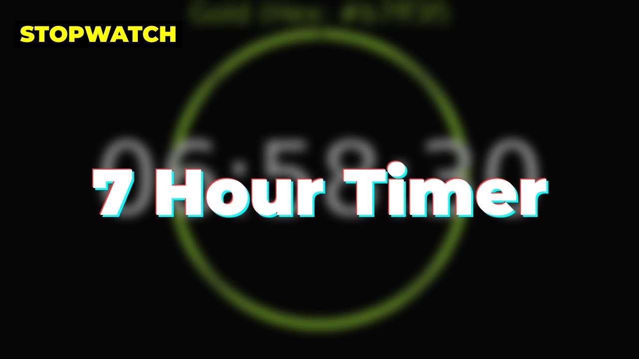 7 Hour Timer | Gold Colour