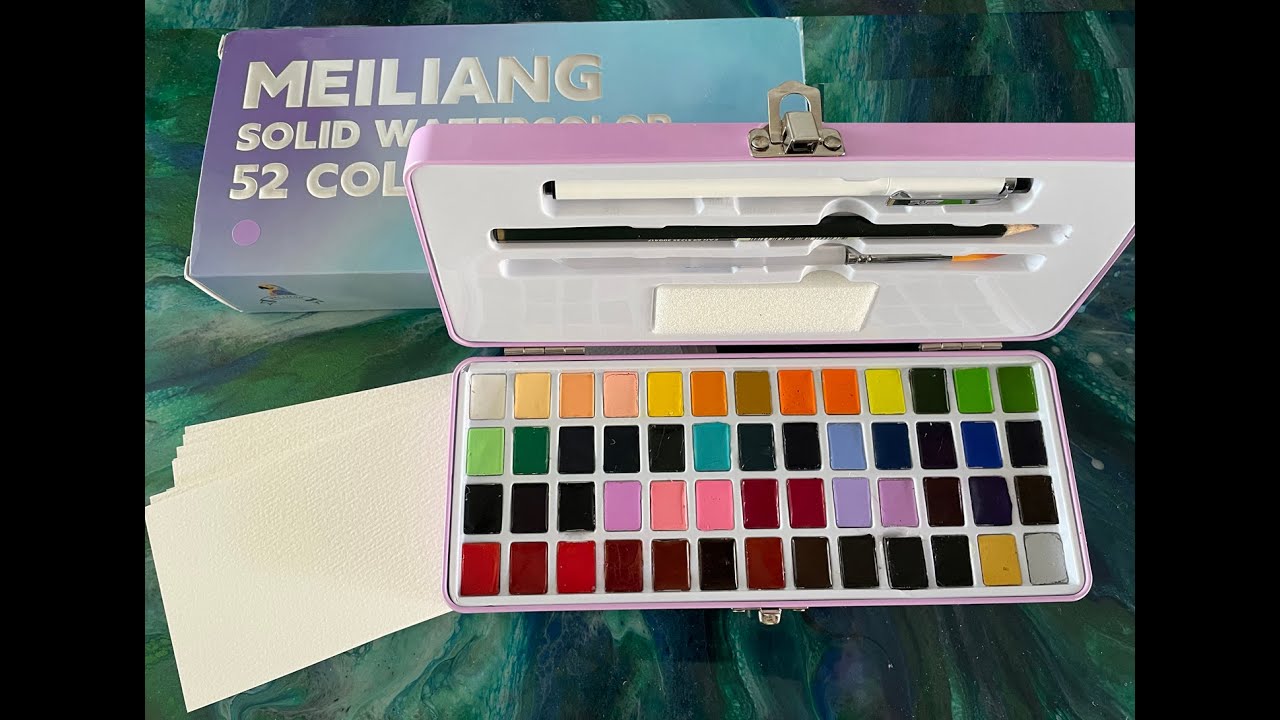 An Overview of the Meiliang Solid Watercolor 52-color set from Lightwish