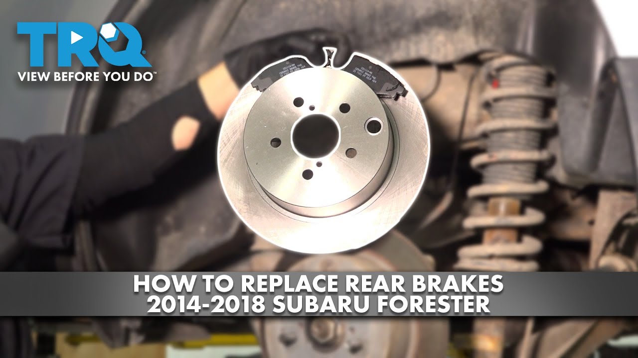 Как заменить задние тормоза на Subaru Forester 2014-2018