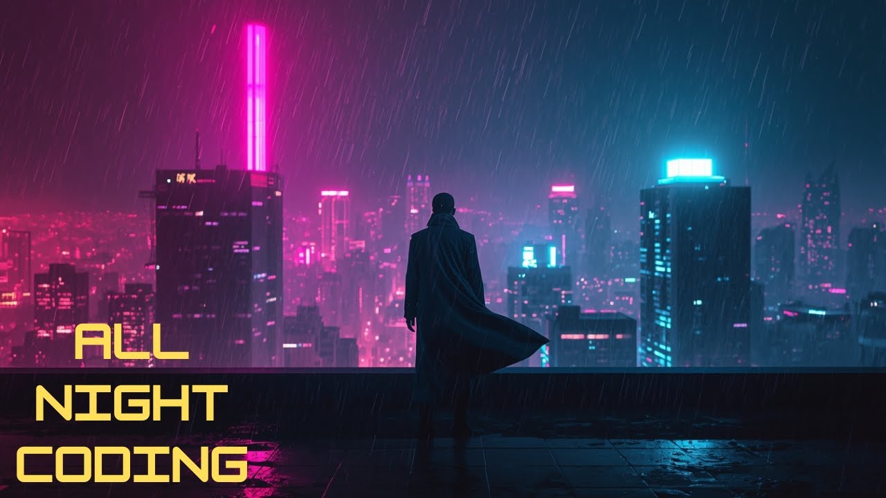 ALL NIGHT CODING // Retrowave, Synthwave, Chillwave Focus Music