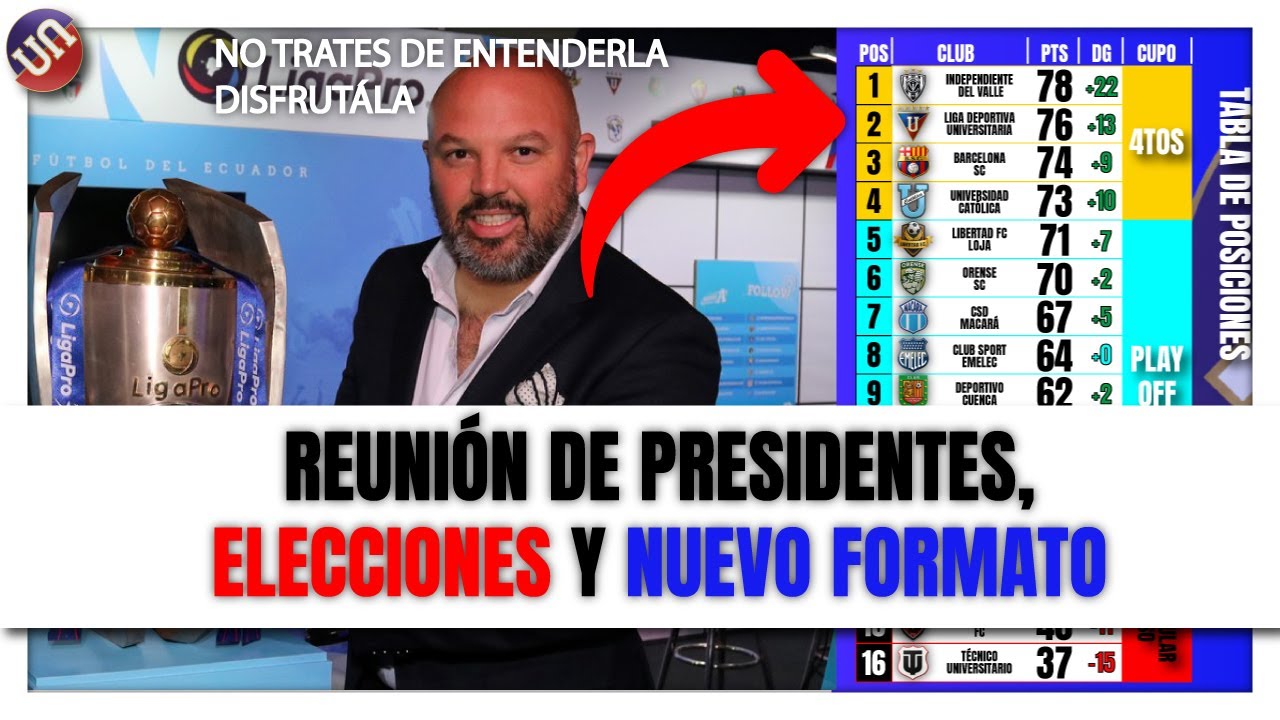 Nuevas elecciones en Liga pro y cambio de formato para 2026