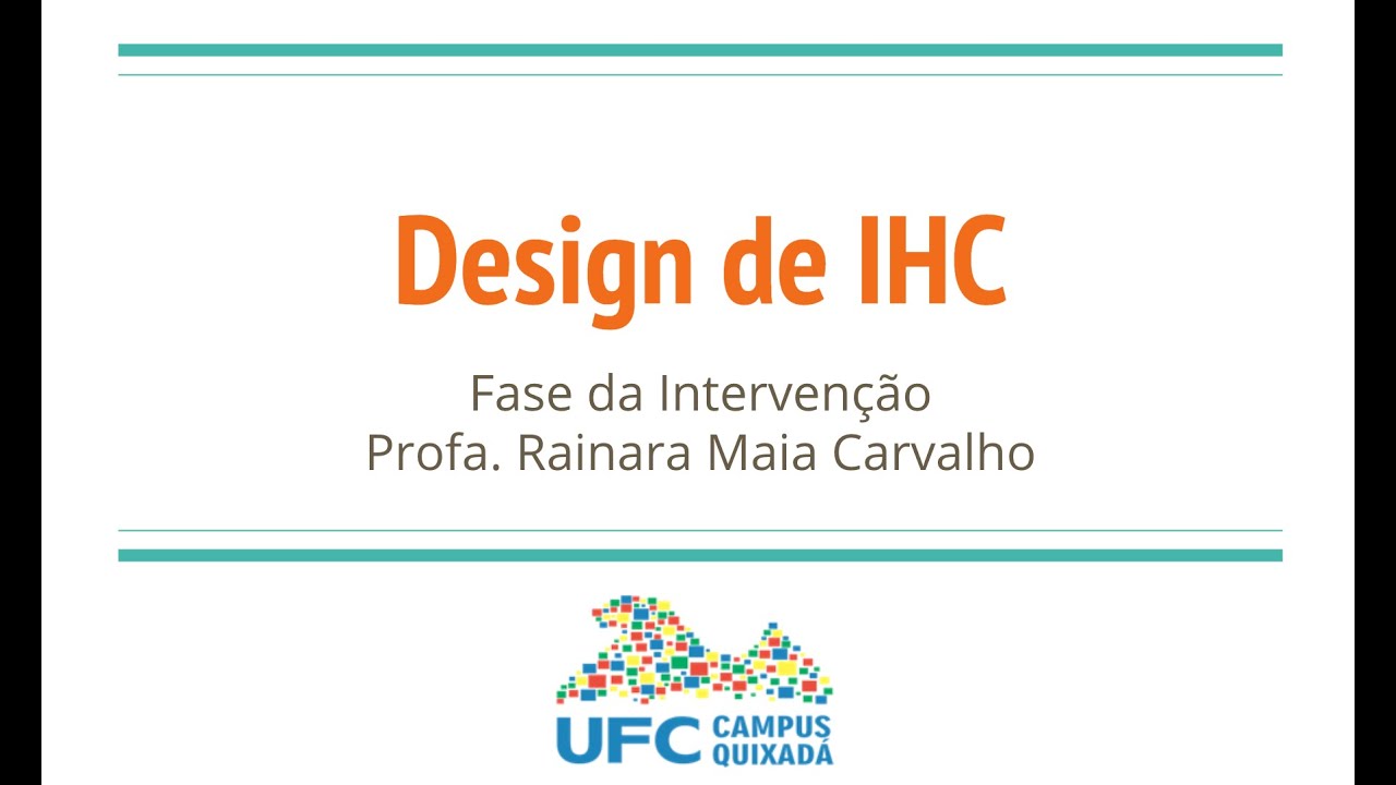 Projeto da Interface e da Interação