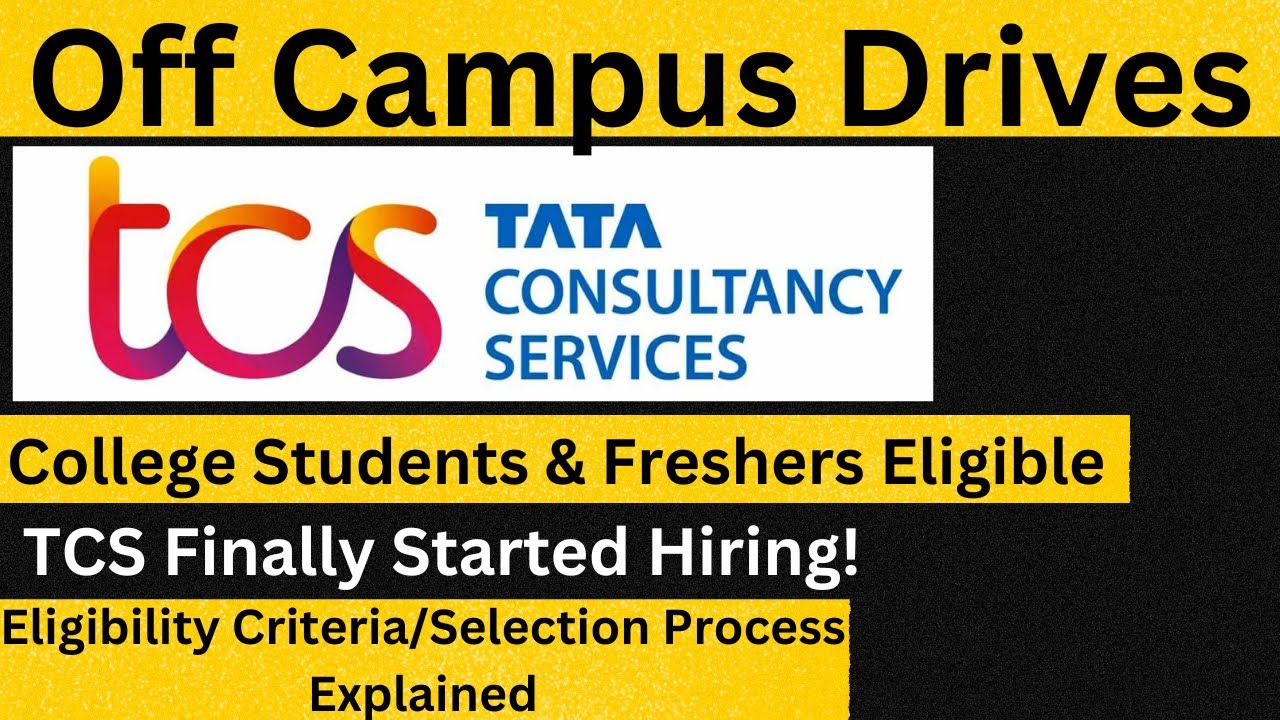 TCS Off Campus Drive For Freshers | TCS Started Hiring | Anyone Can Apply 🔥🔥