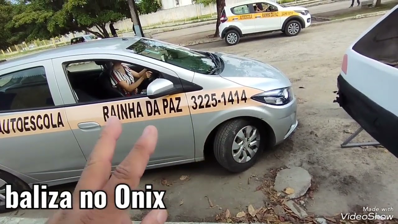 como fazer baliza no Onix lado direito Detran pb