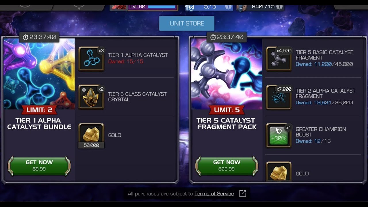 Grading Both The Tier 1 Alpha & Tier 5 Basic Catalyst Bundles
