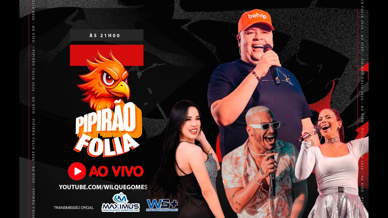 PIPIRÃO FOLIA  2026 -  RAY VAQUEIRO, TATY CAVALHO, ALVARO NETO, FABRICIA - DJ DAVI HENRIQUE E JOEL
