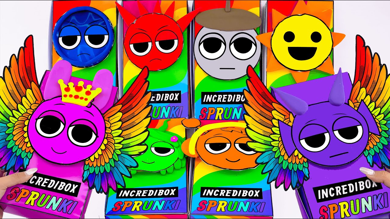 💖Paper DIY💖 Making Clay Incredibox SPRUNKI BLIND BOX Unboxing | How To Make by Mr.Blind Bag ASMR