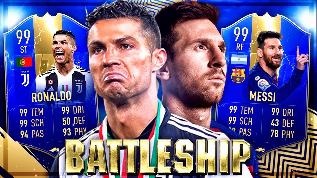 FIFA 19: RONALDO TOTS vs MESSI TOTS Battleship Wager VS Gamerbrother 🔥😱