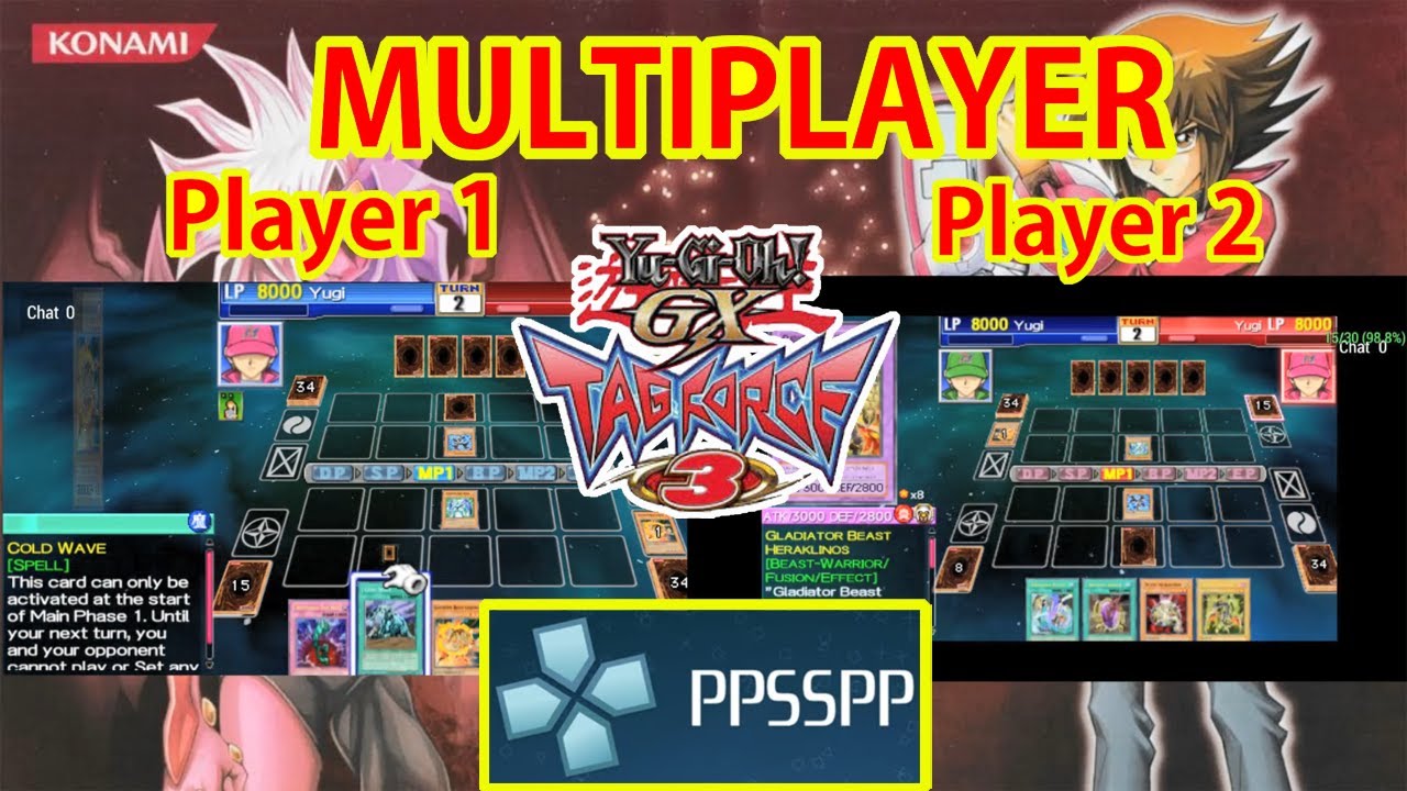 MULTIPLAYER (2 PLAYER)❗Yu-Gi-Oh GX Tag Force 3 Android PPSSPP 2025