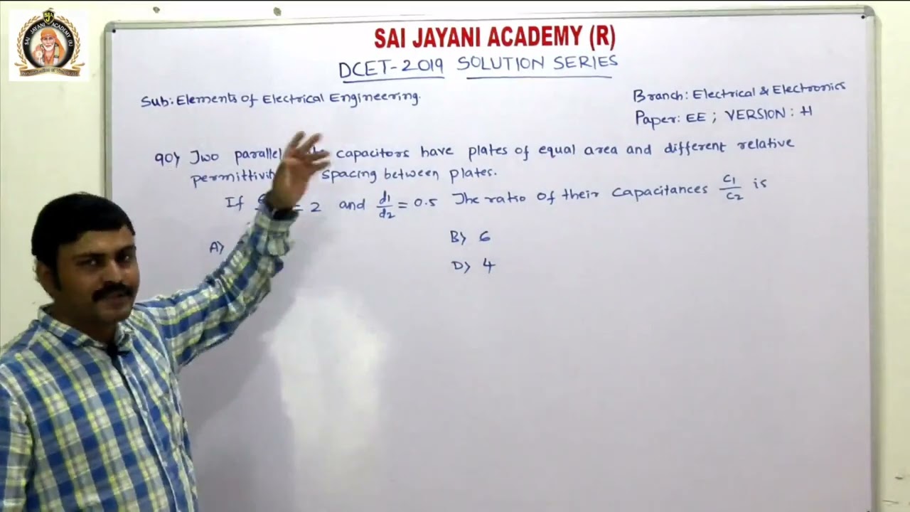 DCET 2019 |EE|ELEMENT OF ELECTRICAL ENGINEERING|QP SOLUTION | SAI JAYANI ACADEMY (R)