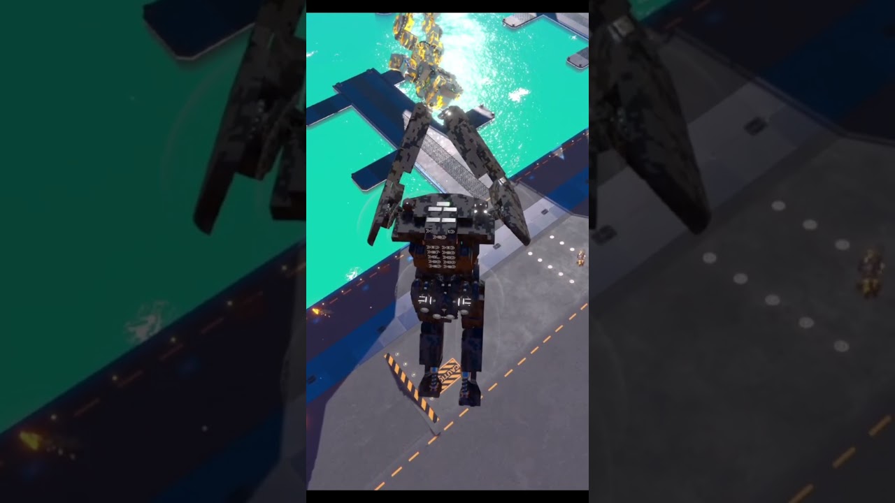 Big jaeger mech slams ragdoll bob into ground trail-makers